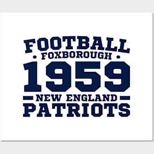 Football Foxborough 1959 New England Patriots Posters and Art